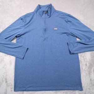 AFTCO blue 1/4 zip fishing jacket L Men